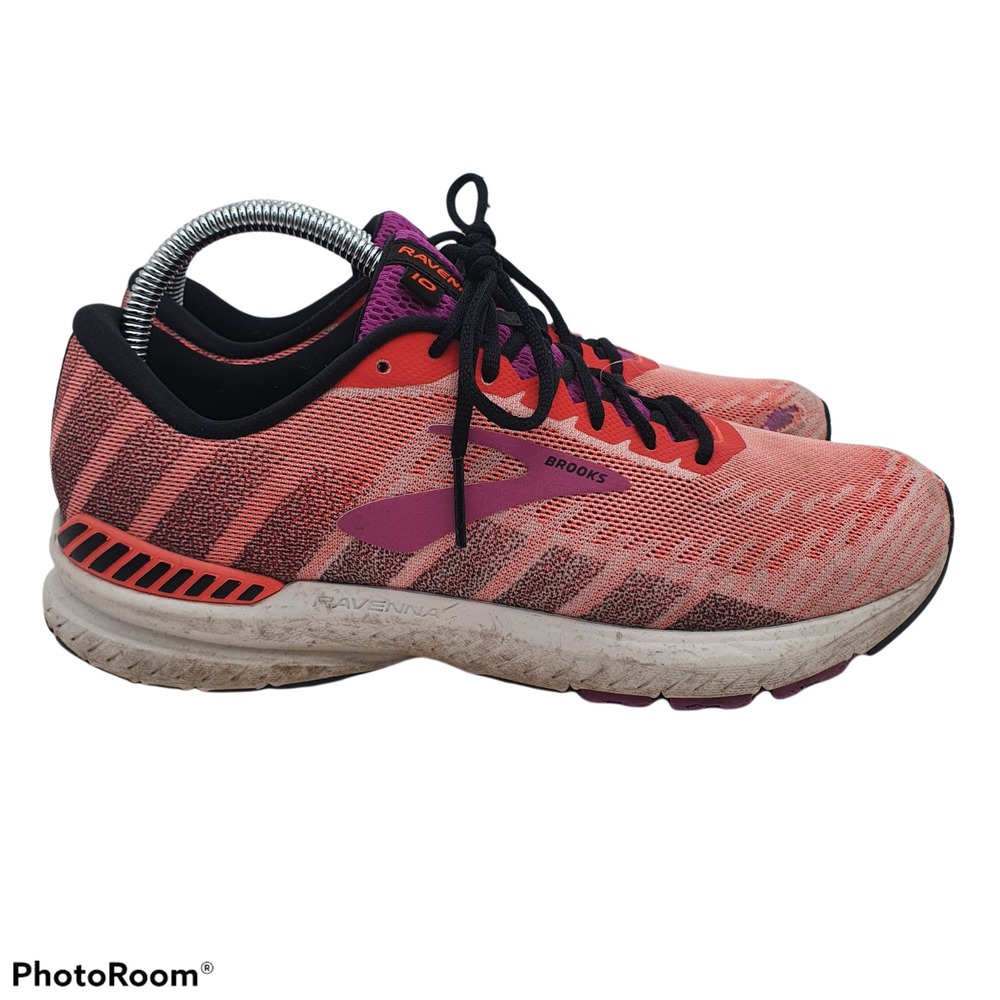 Brooks Ravenna 10 Running Shoes Womens 9‎ B (Medium) 1202861B615 Pink Sneakers